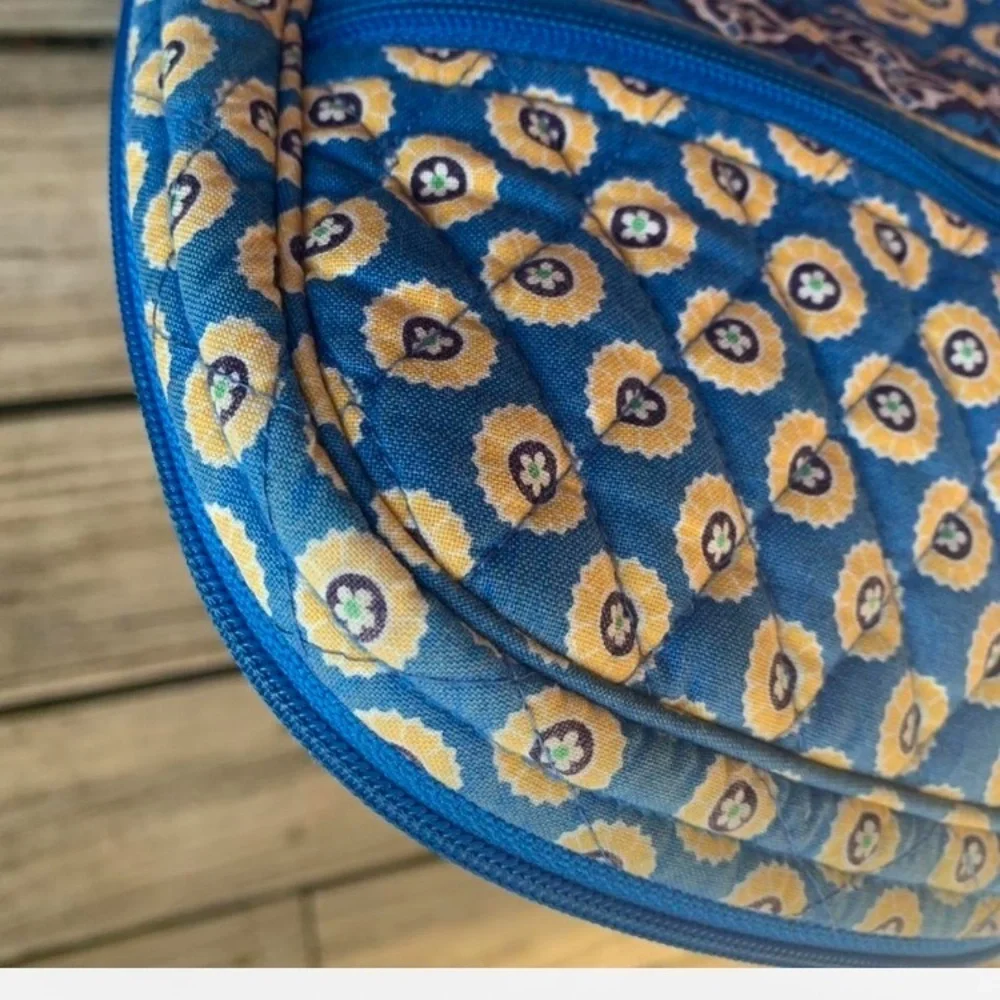 Vera Bradley riviera Floral Blue yellow Crossbody Bag Set backpack cross body